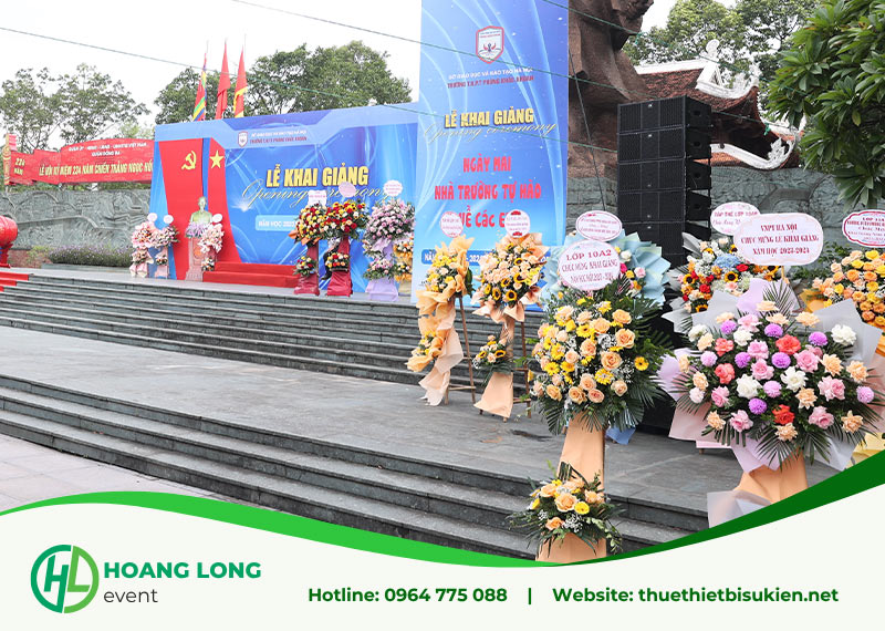 thiết bị tổ chức lễ khai giảng 